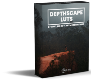 DepthScape LUTs product box mockup